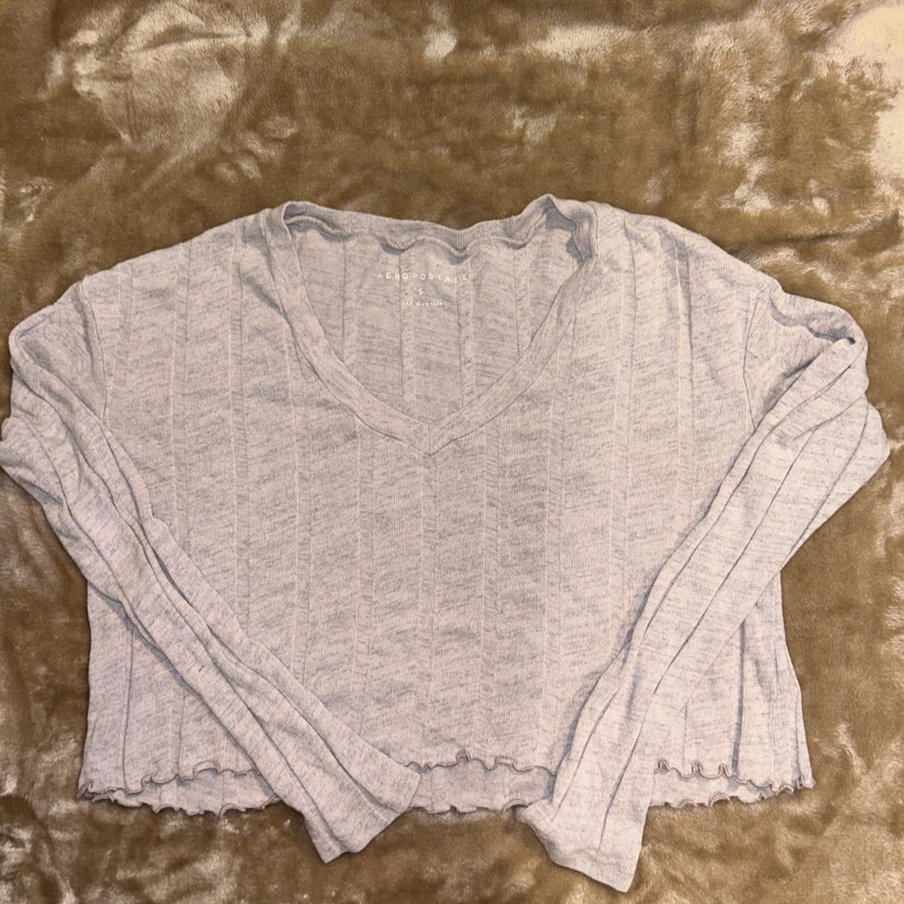 Aeropostale Long Sleeve Crop Top Size XS